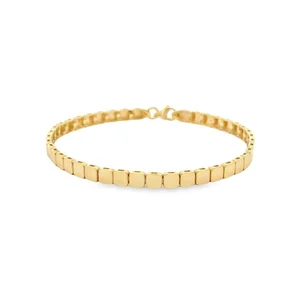 14K Gold Midi Square Bracelet