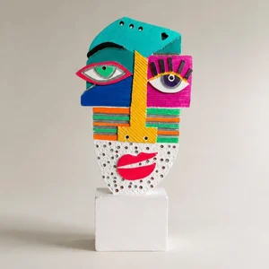 Sima No: 2 Handmade Sculpture - Color Series