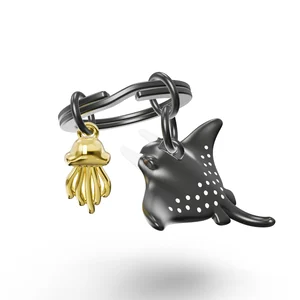 Metalmorphose Manta Ray Keychain