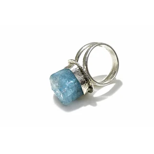 Raw Aquamarine Ring