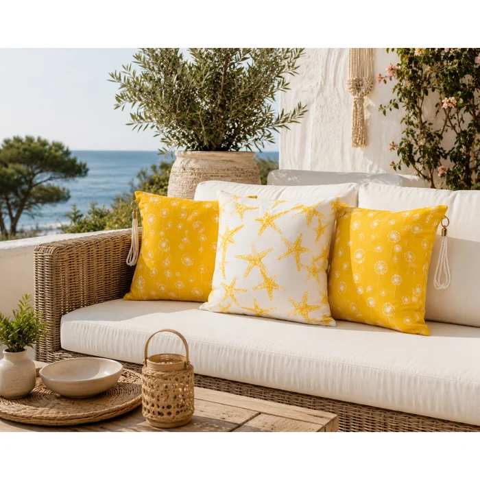 Yellow Starfish Cushion - 3