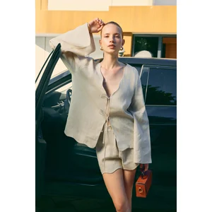 Ciao Stone Linen Short Set