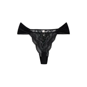 Luna Black Thong