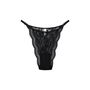 Moonlight Black Thong Panty