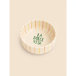 La Dolce Vita Yellow/Orange Striped Bowl