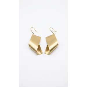 Spiral Brass Earrings