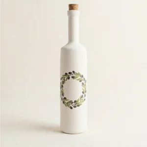 Olive Branch Stoneware Bottle