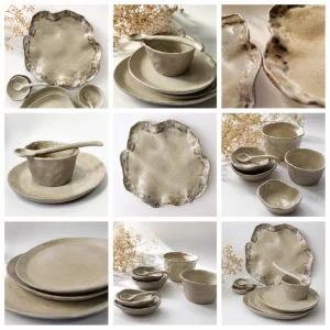 Handmade Stoneware Serving Set