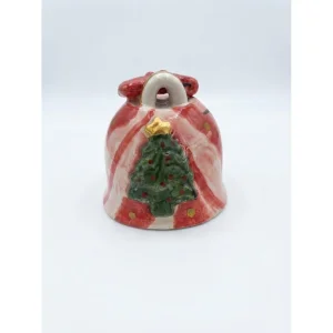 Ceramic Christmas Bell Ornament