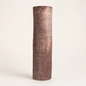 Sienna Crackle Stoneware Floor Vase
