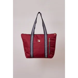 Monaco Red Tote Shoulder Bag