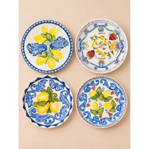 Limoncello Porcelain Plate Set