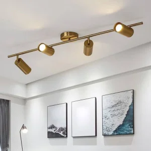 Jimmy Metal Modern 4'lü Eskitme Kaplama Led Spot Hareketli Avize - 1