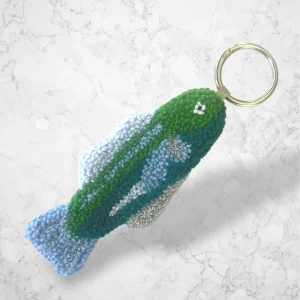 Lucky Sardine Pembe-Yeşil Çanta Aksesuarı & Anahtarlık
