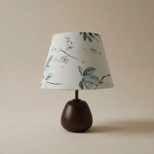 Nissa Botanical Patterned Wooden Table Lamp