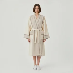 Hand-Woven Linen Bathrobe