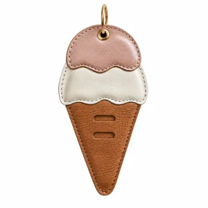 Ice Cream Deri Çanta Charmı ve Gözlük Tutucu