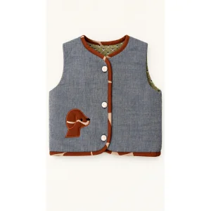 Dachshund Reversible Appliqué Embroidered Vest