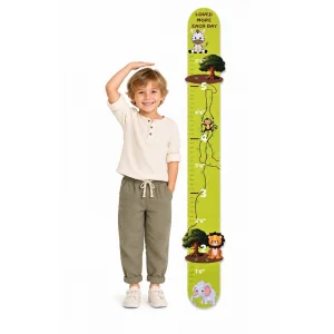 Jungle Safari Premium Wood Kids Height Chart