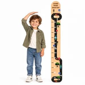 Grand Prix Adventure Ahşap Çocuk Boy Ölçüm Cetveli