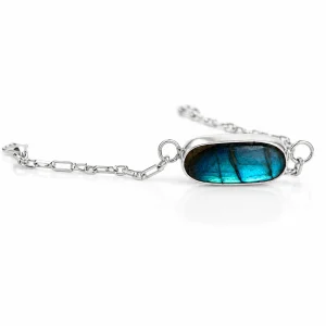 Labradorite Sterling Silver Bracelet