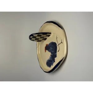 Handmade Ceramic Spoon and Pot Lid Holder