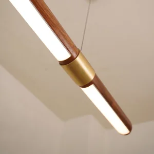 Anka Walnut Wood Pendant Light