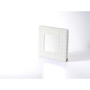 White Mini Mosaic Mirror