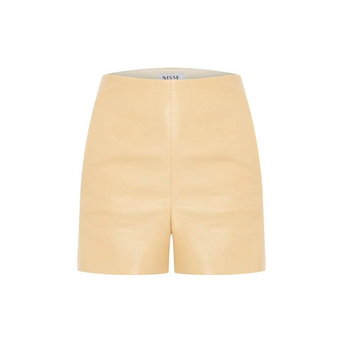 Bella Recycled Leather Shorts - 2