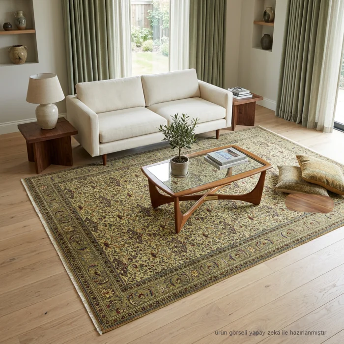 Nev Hand-Knotted Vintage Kayseri Rug 200x293 Cm - 3