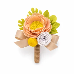 Aurora Felt Boutonniere