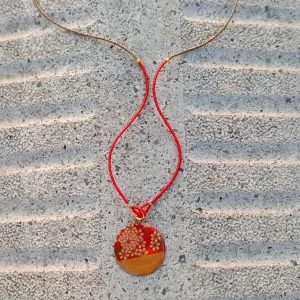 Akai Sakura Musubi Bead Necklace