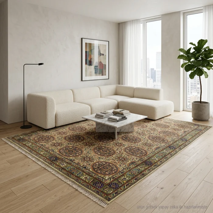 Rustically Designed Kayseri Hand-Knotted Rug - 3