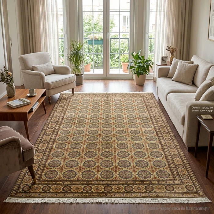 Zare Hand-Woven Vintage Rug 199x292 Cm - 6