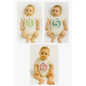 Bee Berry Kids Organik Gots Sertifkalı 12'li Unısex Bebek Body - 11