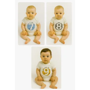 Bee Berry Kids Organik Gots Sertifkalı 12'li Unısex Bebek Body - 4