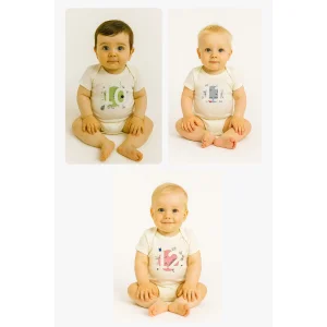 Bee Berry Kids Organik Gots Sertifkalı 12'li Unısex Bebek Body - 5