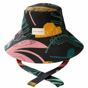 Tropical Noir Keten Şapka