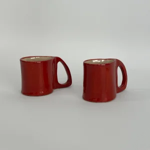 Handmade Stoneware Ceramic Mug Set of 2