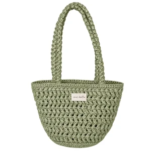 Olive Rafya Bucket Çanta
