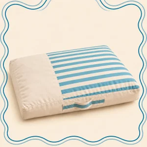 Sky Stripe Beige Pet Bed Cushion