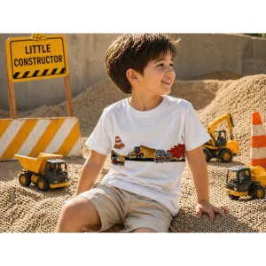 Little Builder White T-Shirt
