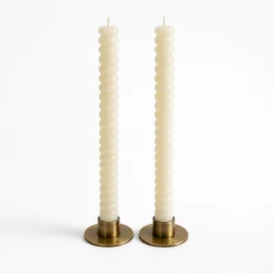 Antique Brass Bronzelle Candle Holder