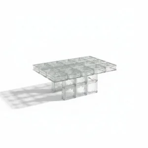 Lucenta Glass Brick Coffee Table