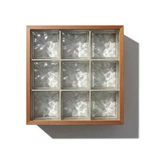 Siena Illuminated Glass Block Side Table