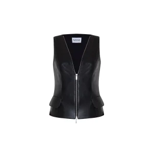 Dusty Vegan Leather Vest