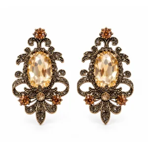 Royal Yellow Stone Earrings