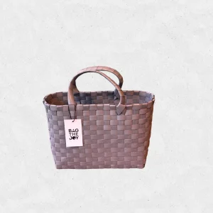 Handmade Grey Basket Bag