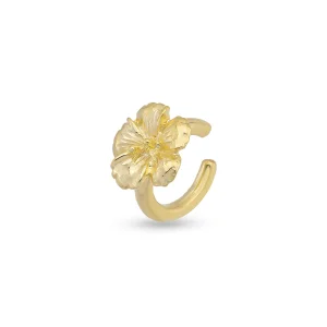 Flower Gold Earcuff