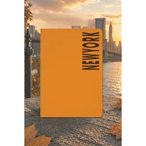 City Collection New York Ruled Linen Notebook